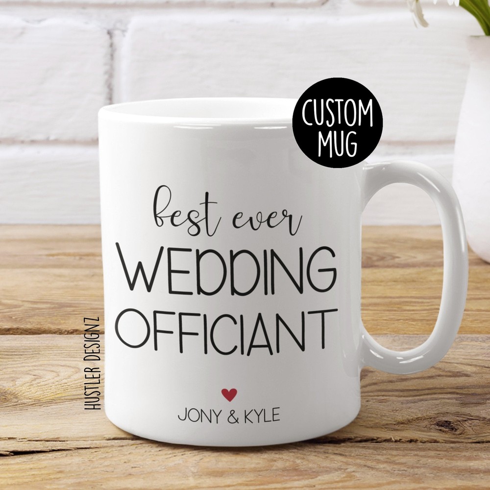 Wedding Officiant Mug Personalized Mug Officiant Thank You Gift Wedding Gift