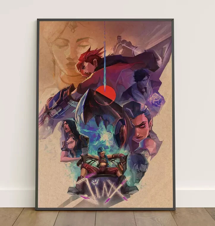 Arcane Poster Retro Print Wall Art Paper Print Home Decor For Gamers