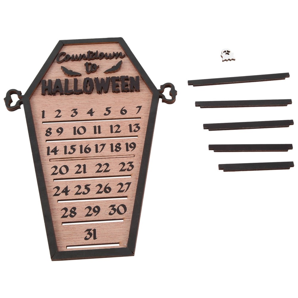 Halloween Countdown Calendar DIY Mobile Blocks/Numbers, Wooden Countdown5491