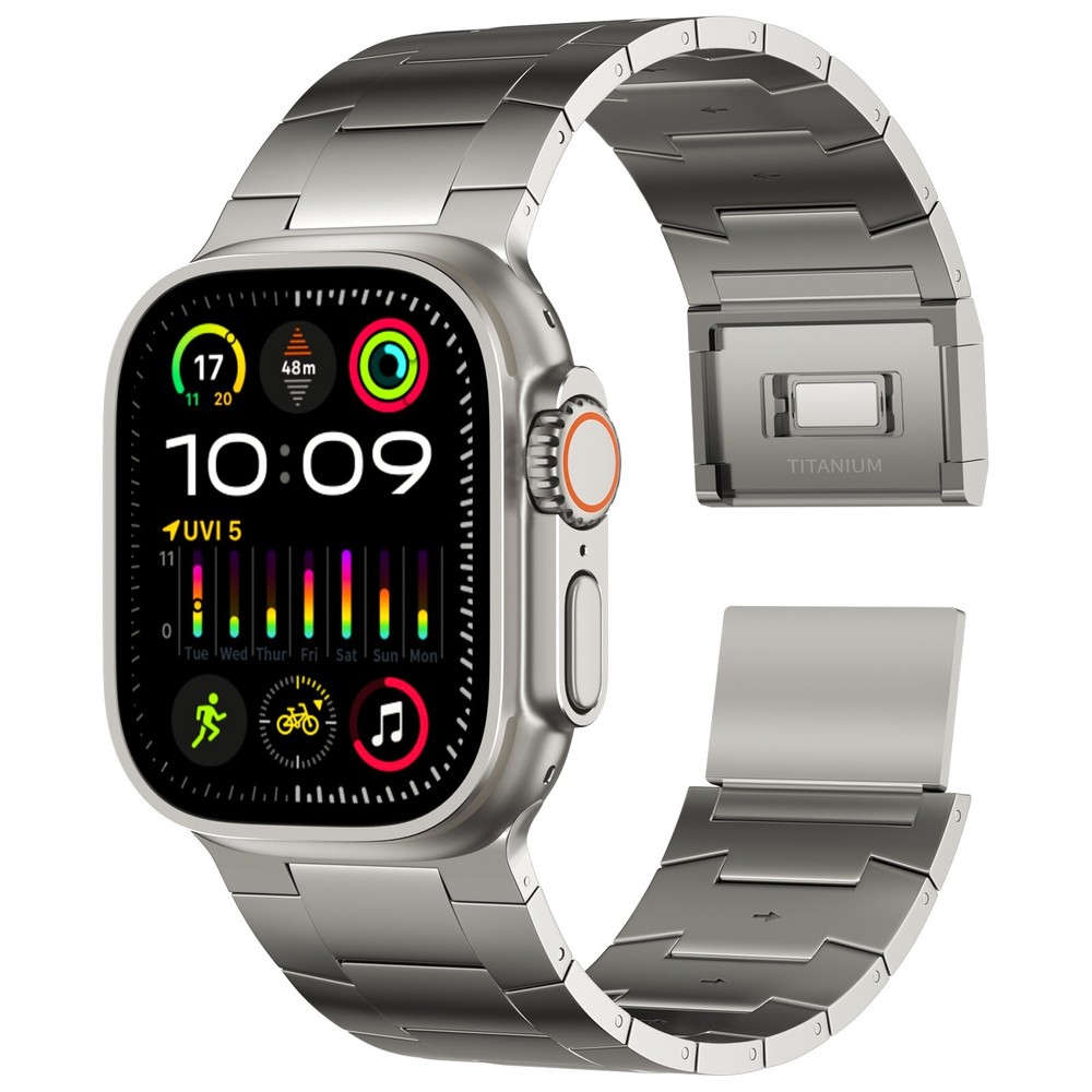 26mm Wide Full Titanium Watch Band with Magnetic Clasp for Apple Watch Titanium