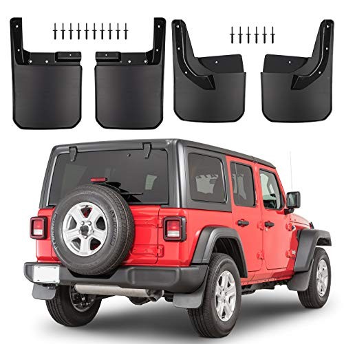 Front & Rear Splash Guards Truck Mud Flaps Fit for Jeep Wrangler JL 2018–23