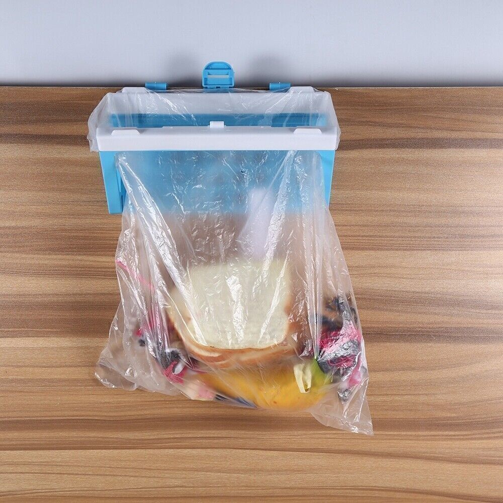 1PC Foldable Plastic Garbage Bag Rack for Hanging Trash Storage