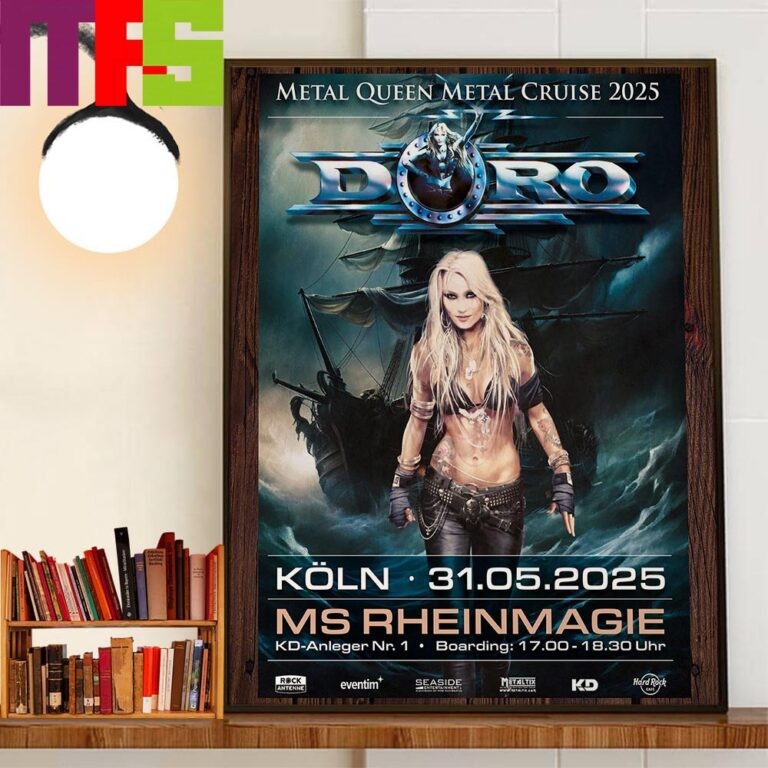 Doro At Metal Queen Metal Cruise 2025 Poster Wall Art Unframed