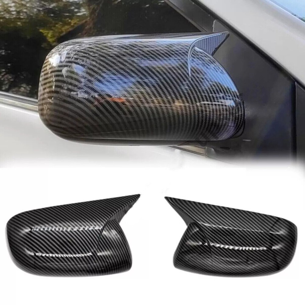 Carbon Fiber Rearview Mirror Cap Cover Trim for Toyota Corolla 2007-13