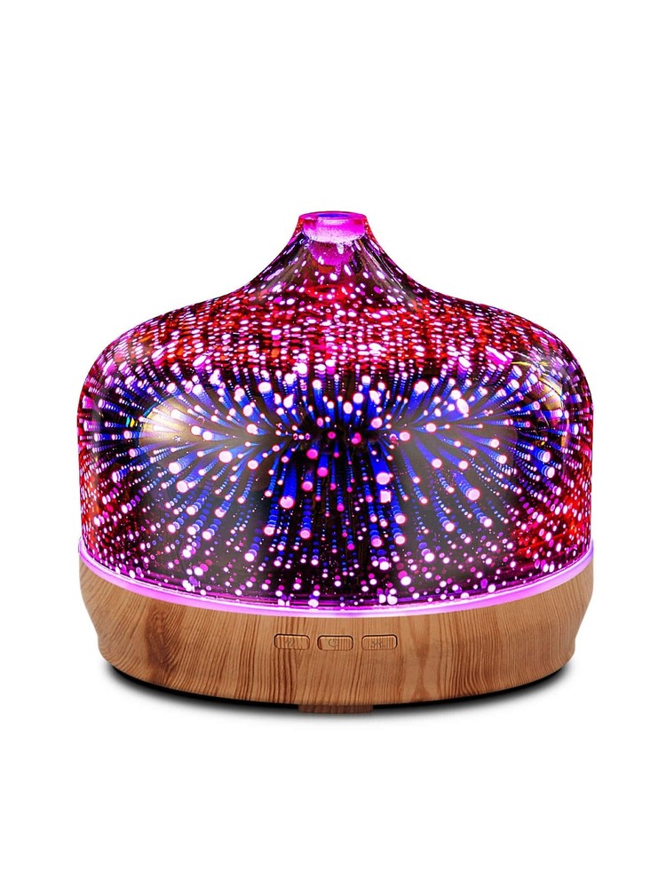 Porseme 500ml 3D Glass Ultrasonic Essential Oil Diffuser for Aromatherapy