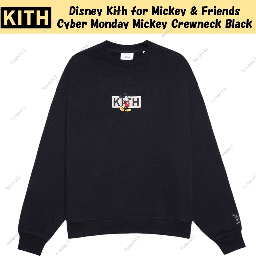 Disney Kith for Mickey & Friends Cyber Monday Mickey Crewneck Black-image