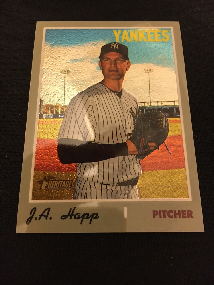 2019 Topps Heritage High Number J.A. Happ #THC-547 Chrome Parallel 999 Limited Edition