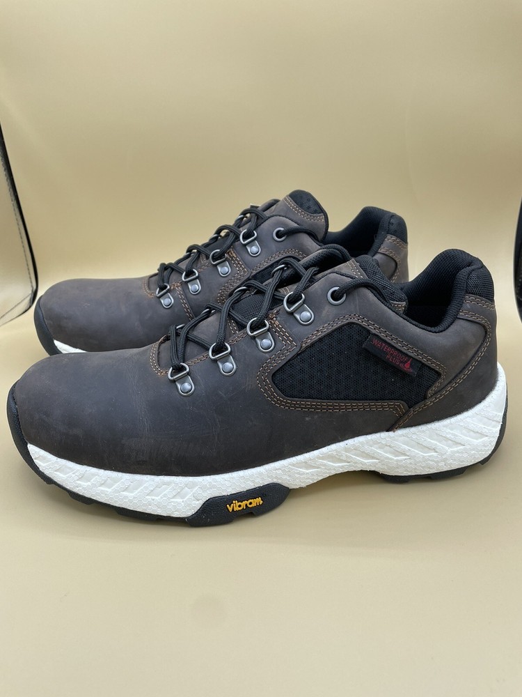 Sz 9 EW Wolverine Guide UltraSpring Low Hiker WP Brown Men Boots W880285 No Box