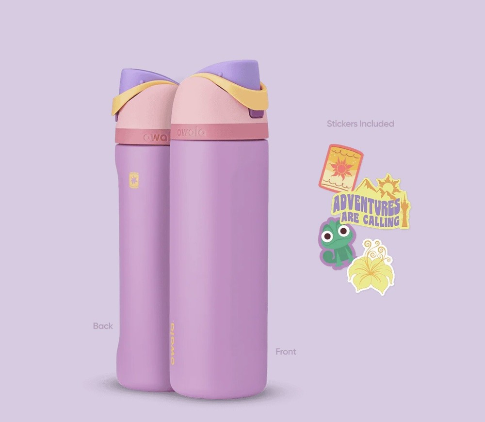Owala FreeSip Insulated Water Bottle Disney Princess Collection 24 oz- Rapunzel