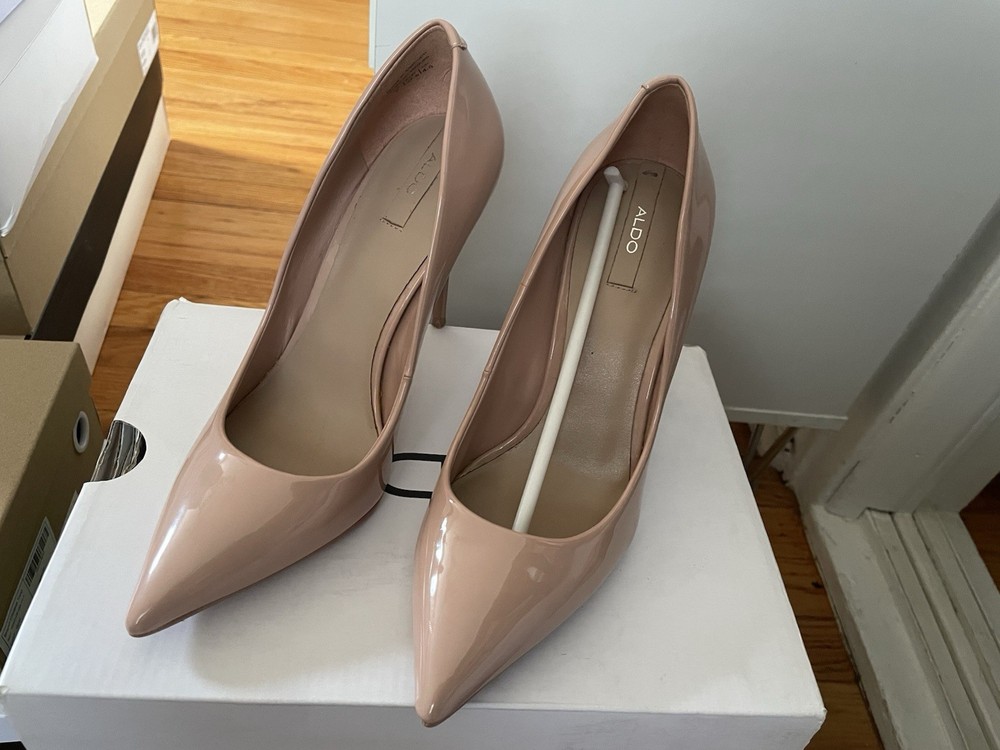 ALDO Women Stessy Nude Stilettos Pointed Toe Shoes Size 7