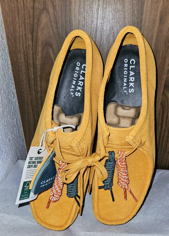 Clarks WALLABEES Tumeric Mens Desert Boots Sz. 11M