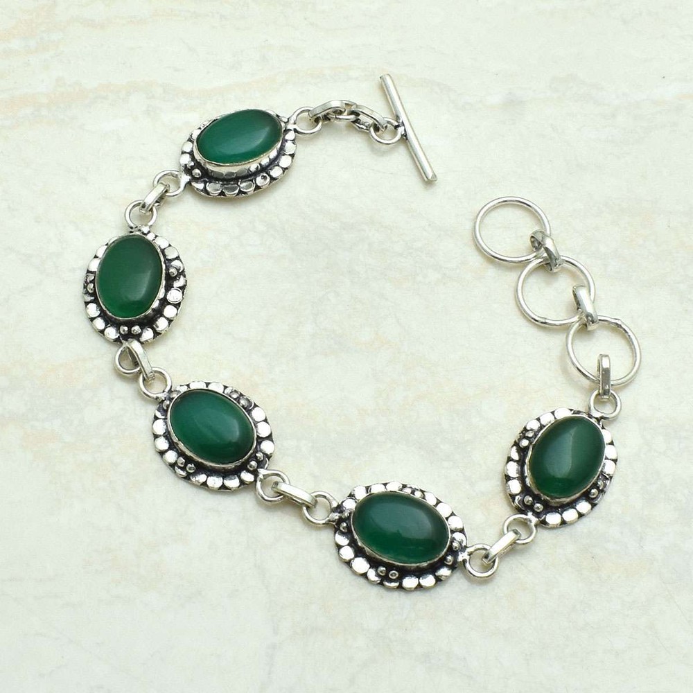 Cat Eye Gemstone Ethnic Handmade Bracelet Jewelry 19 Gms AB 61634