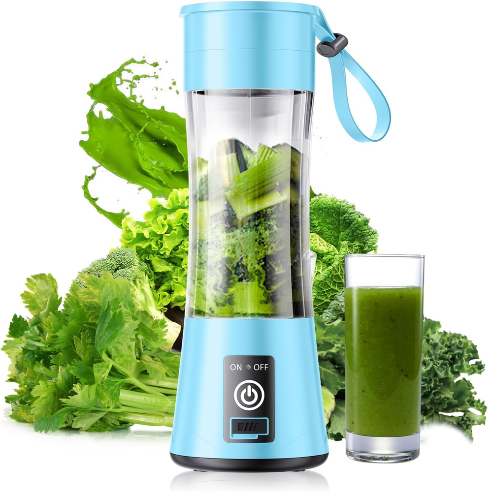 Cordless 14 Oz Portable Blender for Smoothies and Drinks On the Go