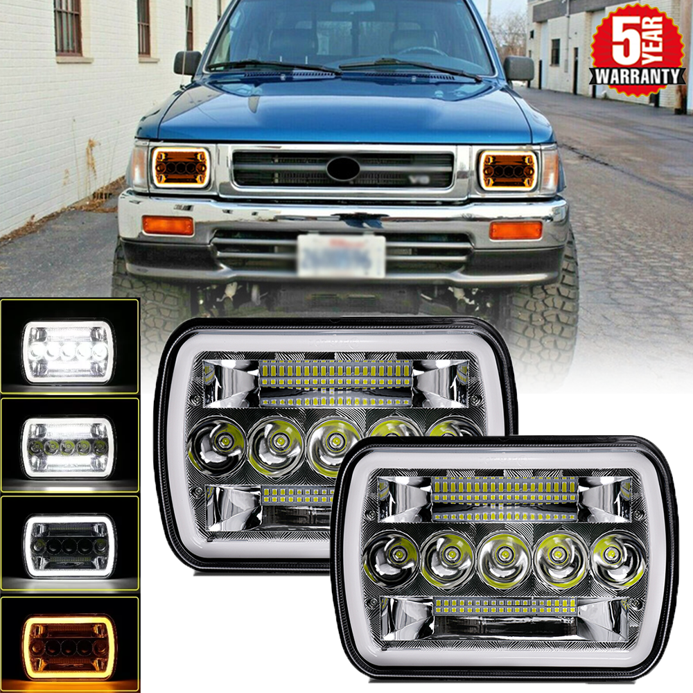 5x7 7x6 LED Headlight Hi-Lo Beam DRL Compatible with 1982-1995 Toyota Pickup 4Runner Truck