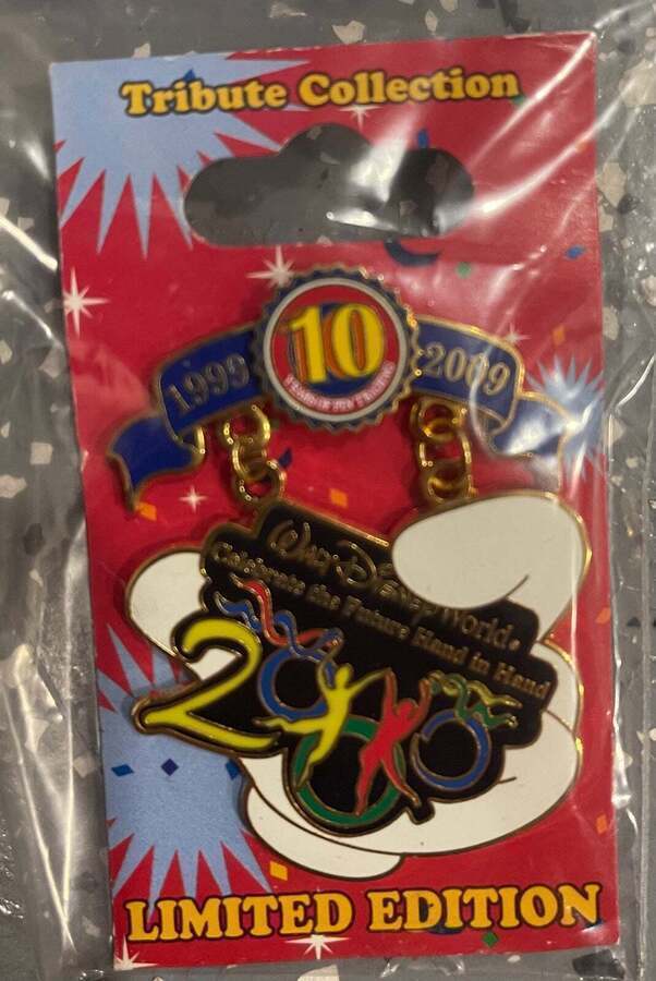 Disney 10 Year Pin Trading Dangle Millennium Dancers LE pin