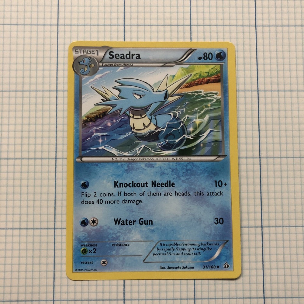 Seadra 31/160 XY Primal Clash Pokemon Card Regular Holo