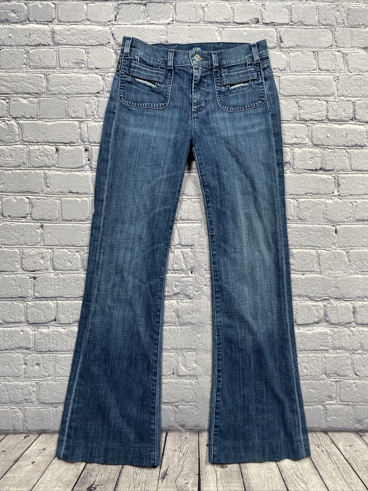 Citizens of Humanity Hutton High-Rise Wide Leg Jeans Size 25 Dark Wash Boho Style