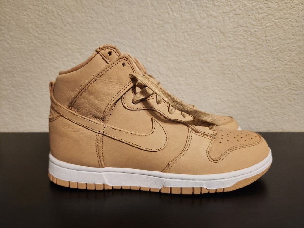 NIKE DUNK HIGH PREMIUM MF VACHETTA TAN BROWN WOMENS SZ 7 [DX2044-201] NEW IN BOX