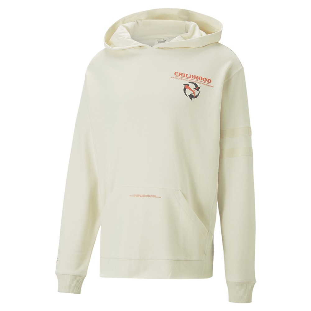 PUMA Childhood Dreams Graphic Pullover Hoodie Mens Off White Casual Outerwear 53