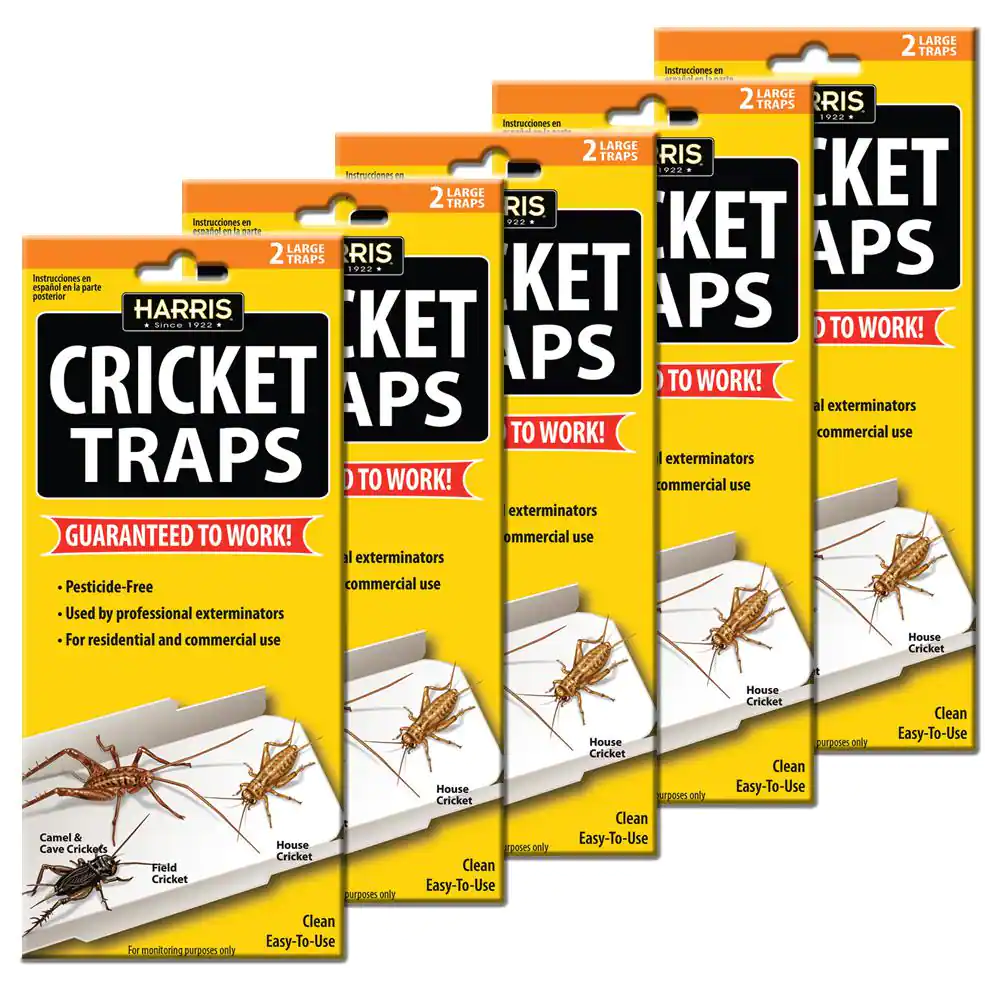 Harris Cricket Trap Indoor Pest Control Roaches Spider Insect Catcher Kill Pack
