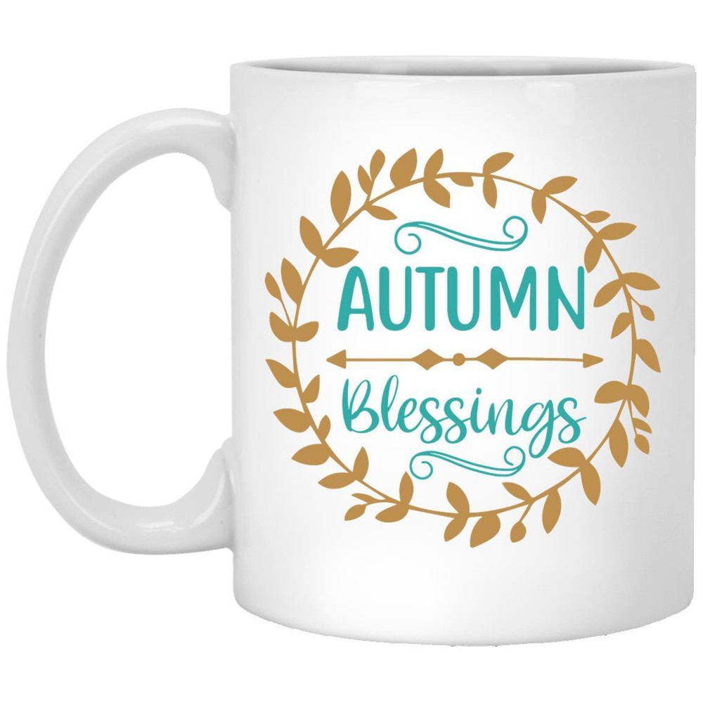 Thanksgiving Mug Autumn Blessings Coffee Mugs Gift For Mom Dad Grandma Grandpa