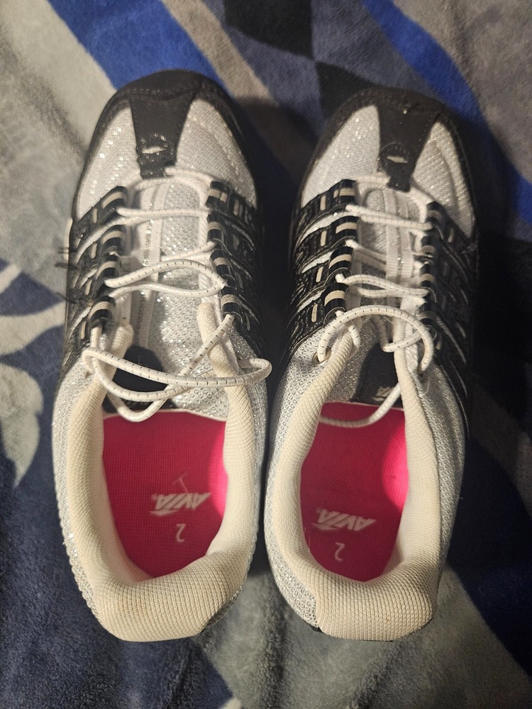 avia shoes girls size 2 brand new black and white