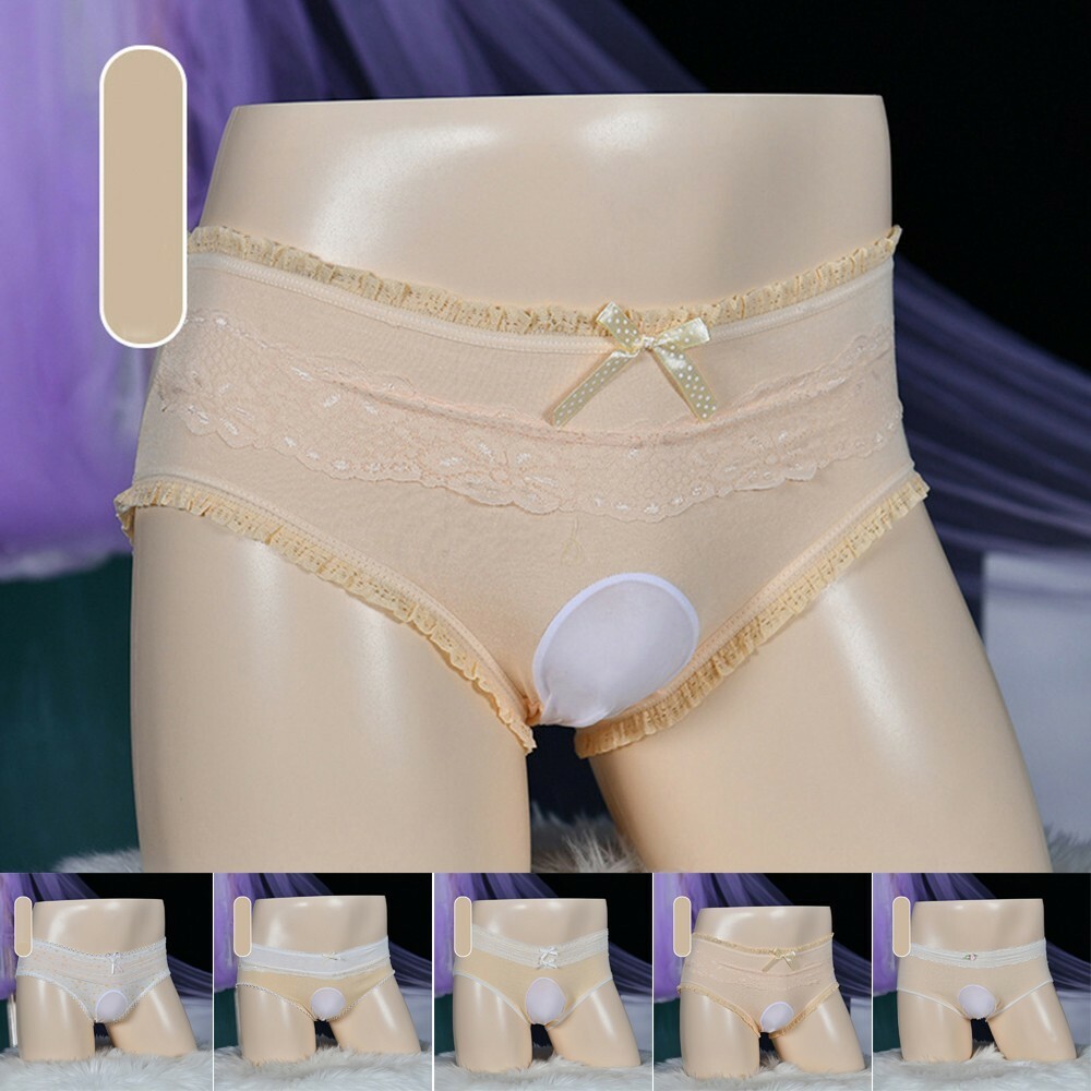 Sissy Pouch Panties Mens Lace Bikini Briefs G-String Thongs Underwear Knickers