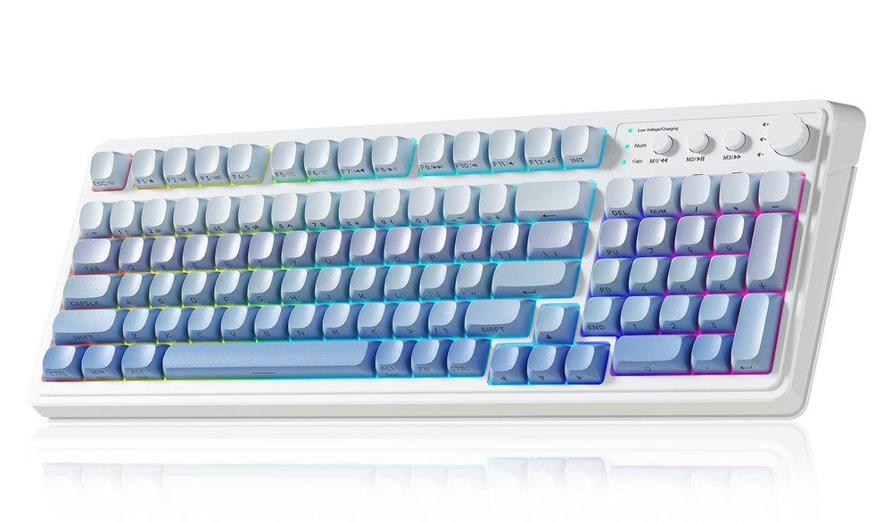 S99 Wireless Tri-Mode Gaming Keyboard with Bluetooth and Creamy Switches