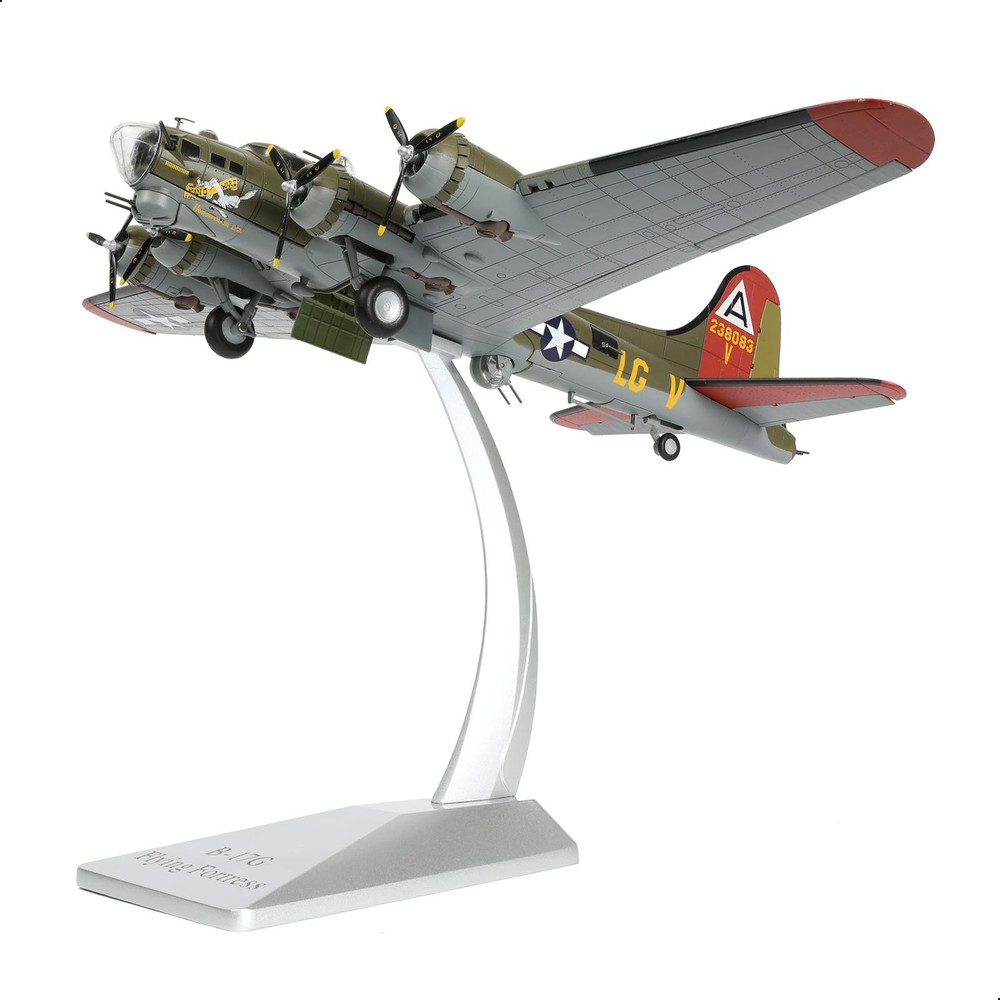 B-17G Flying Fortress 1/72 Model - WWII Heavy Bomber Replica, Olive Green
