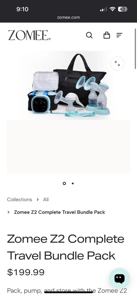 Zomee Electric Breast Pump for Comfortable and Efficient Pumping