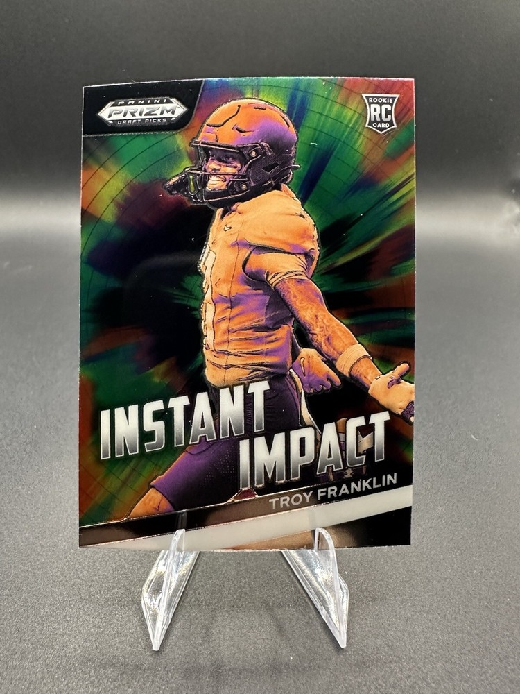 2024 Panini Prizm Draft Picks Instant Impact Troy Franklin RC Card