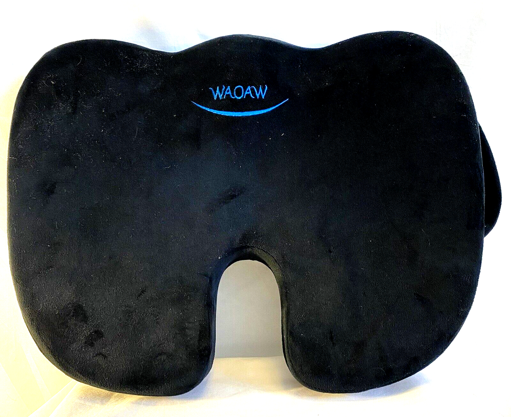 Waoaw Memory Foam Seat Cushion / Black / Washable cover