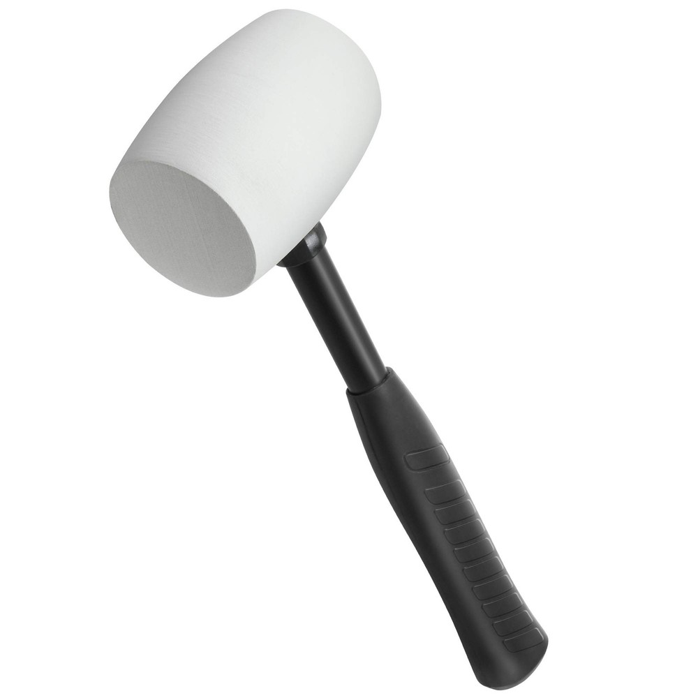 Powerbuilt 16-Oz Non-Slip Steel Mallet Hammer in White - 6 Pack