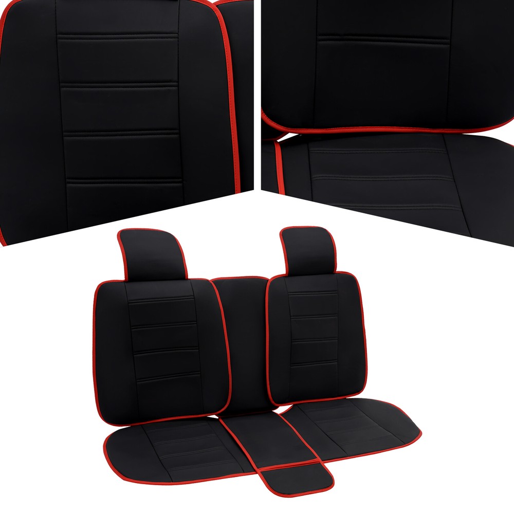 Luxury Universal 5-Seat PU Leather Car Seat Covers Front & Rear