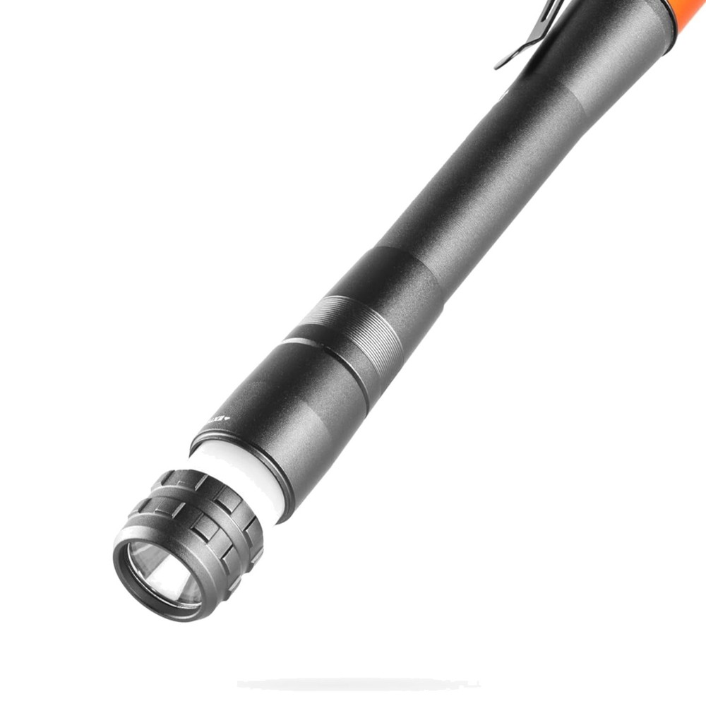 Rechargeable LED Pen Flashlight with Magnetic Base - 8 Adjustable Light Modes