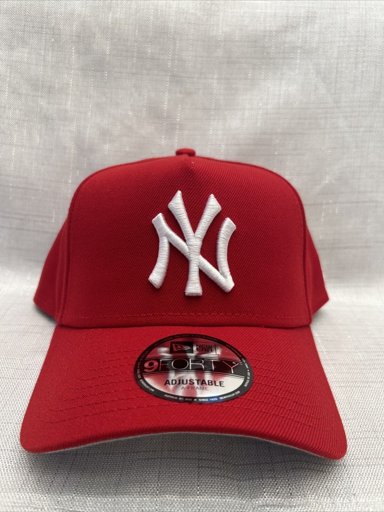 Red New York Yankees Subway Series Adjustable 9Forty A-Frame New Era Cap Hat