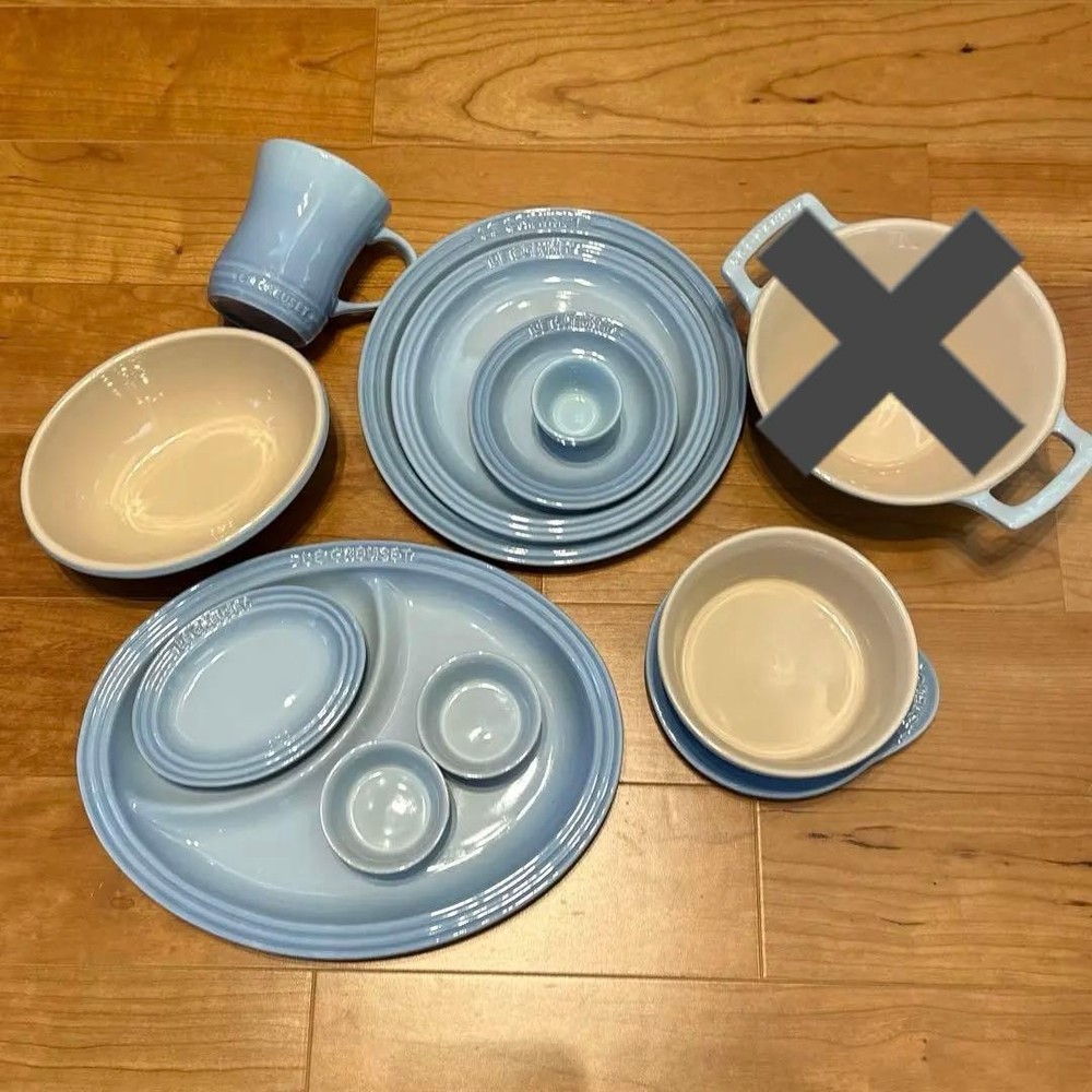 Unused! Le Creuset Coastal Blue Set