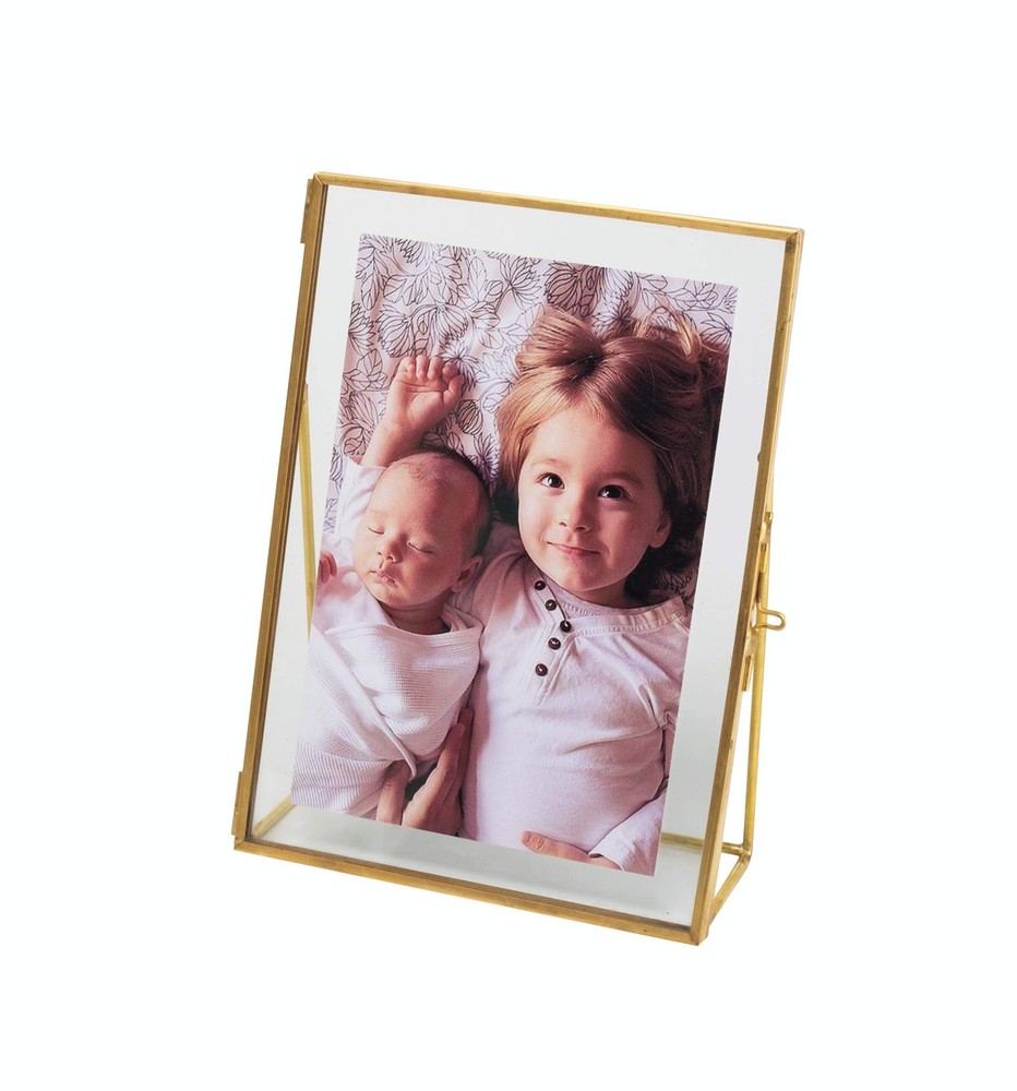 4x6 Vintage Style Antique Gold Standing Picture Frames Gold Photo Frame with ...