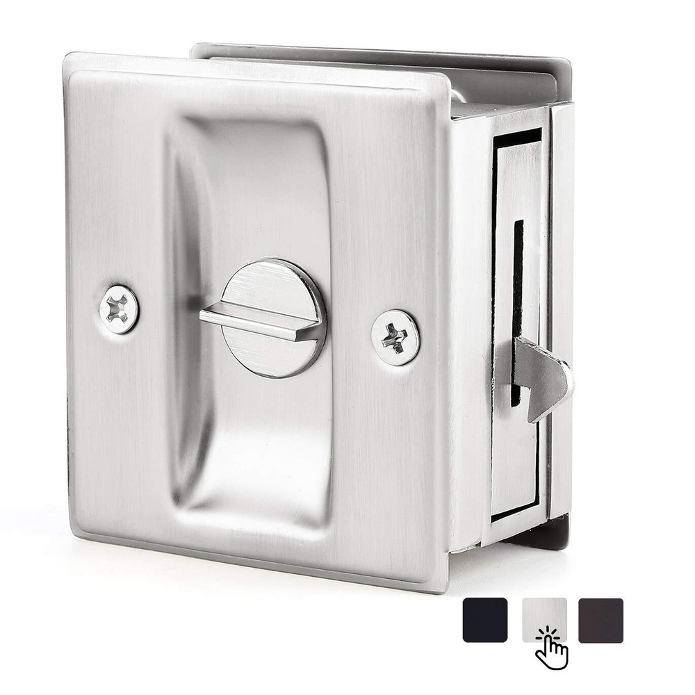 Privacy Pocket Door Lock Hardware with Pull - Replace Old Or Damaged Sliding ...