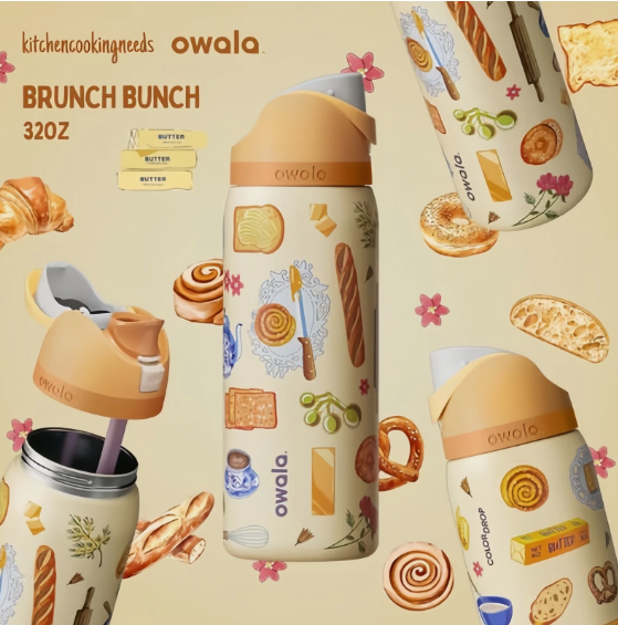 NEW Owala Limited Edition Brunch Bunch FreeSip Water Bottle 32oz