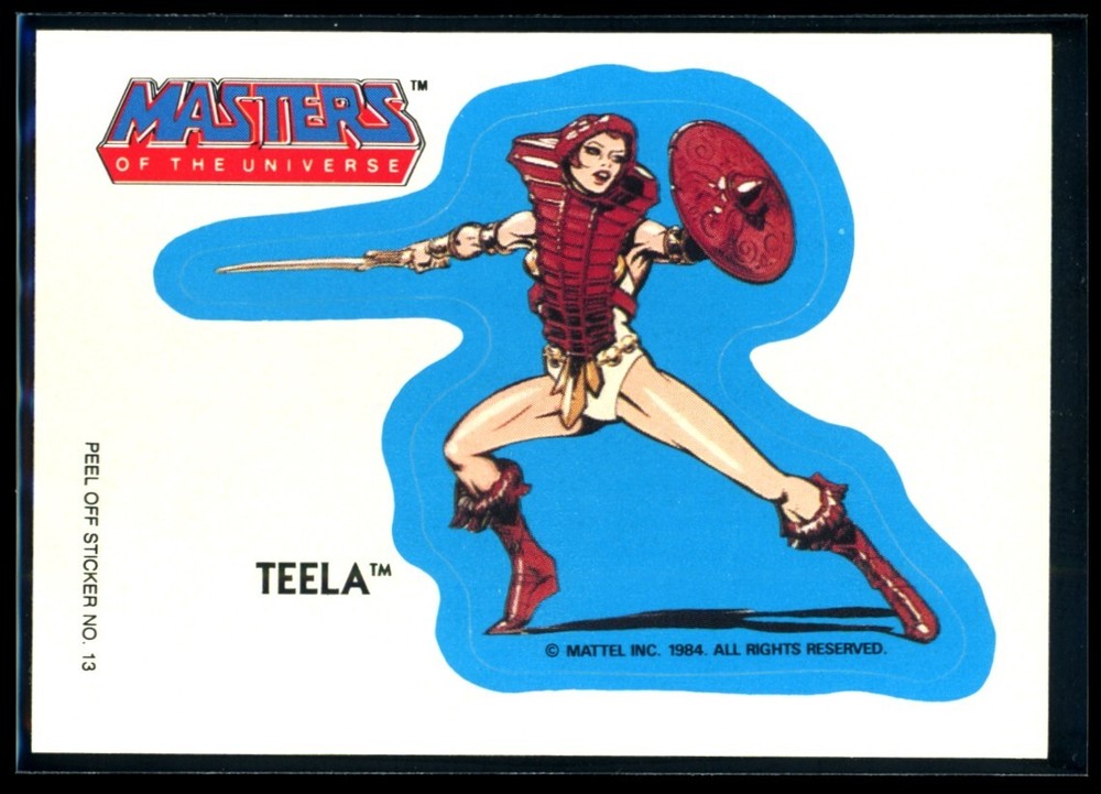 1984 MOTU Teela Sticker #13 NM C2 Masters of the Universe Collectible