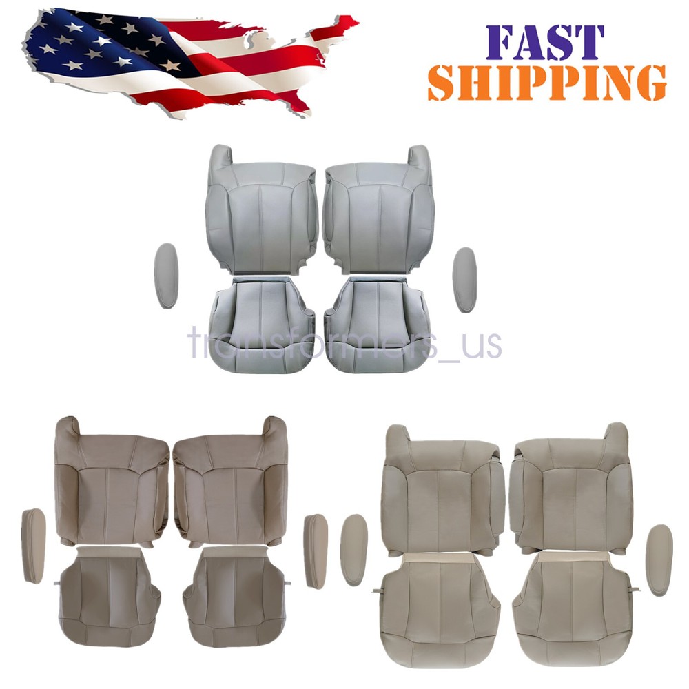 For 1999 2000 2001 2002 Chevy Silverado Tahoe Front Seat Cover & Armrest