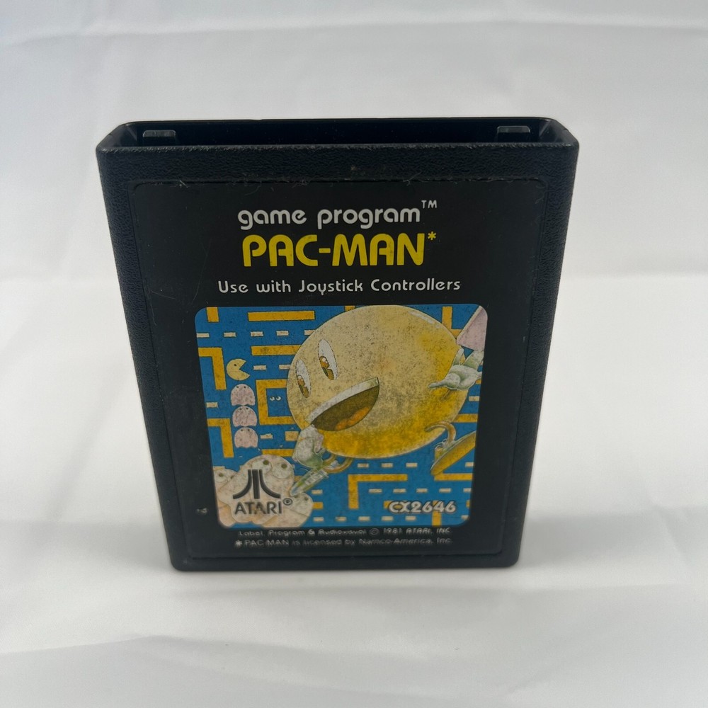 Pac-Man (Atari 2600, 1981) Atari Game Cartridge