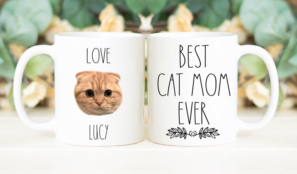 Custom Cat Mom Mug Best Cat Mom Ever Cat Lover Gift Women Personalized Cat Lover
