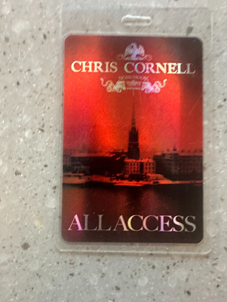 RARE road crew issued CHRIS CORNELL SONGBOOK all access pass RARE