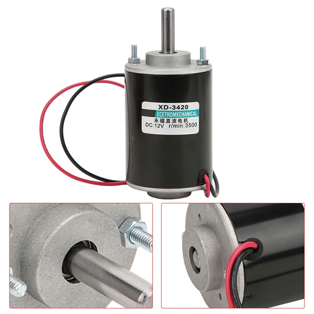 12V 24V 30W High-Speed Permanent Magnet DC Motor XD-3420 CW CCW