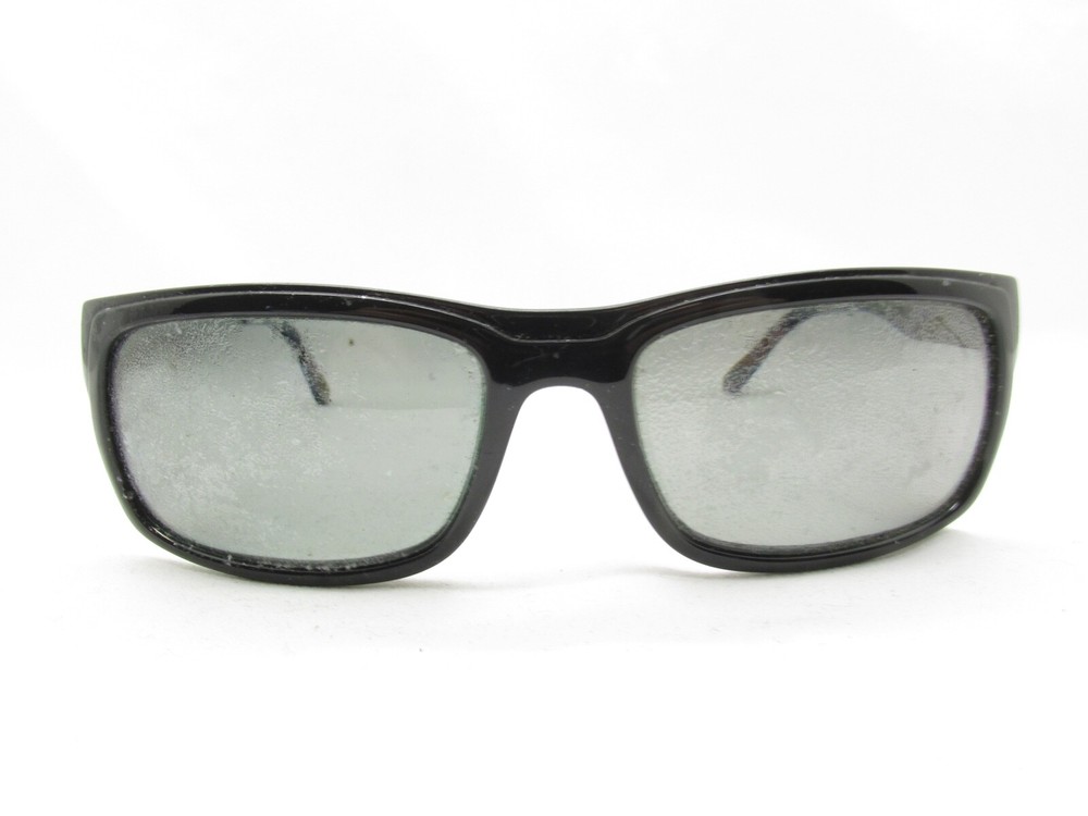 POLO RALPH LAUREN BLACK SILVER SPORTS WRAP EYEGLASSES FRAMES 58-18-135 118058