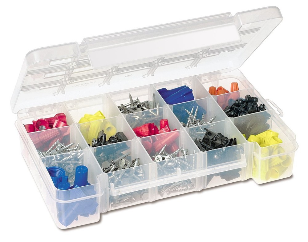 05705 Plastic Portable Parts Storage Case for Hardware and Crafts with Hinged...
