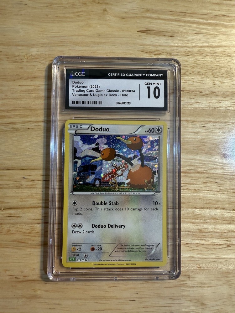 Doduo 013/034 Trading Card Game Classic Holo