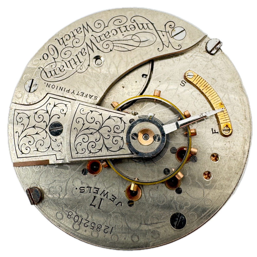 Antique 1903 Waltham 17 Jewel Hunter Pocket Watch Movement 825 USA 18s